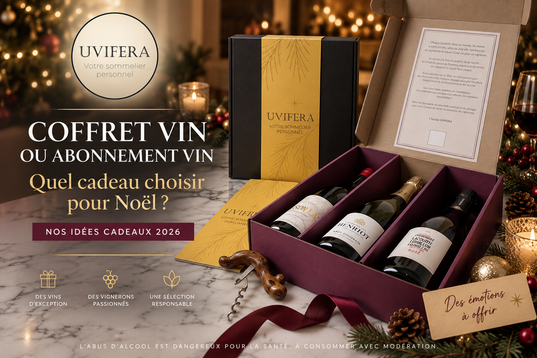 Coffret vin et abonnement vin à offrir pour Noël 2026 – UVIFERA
