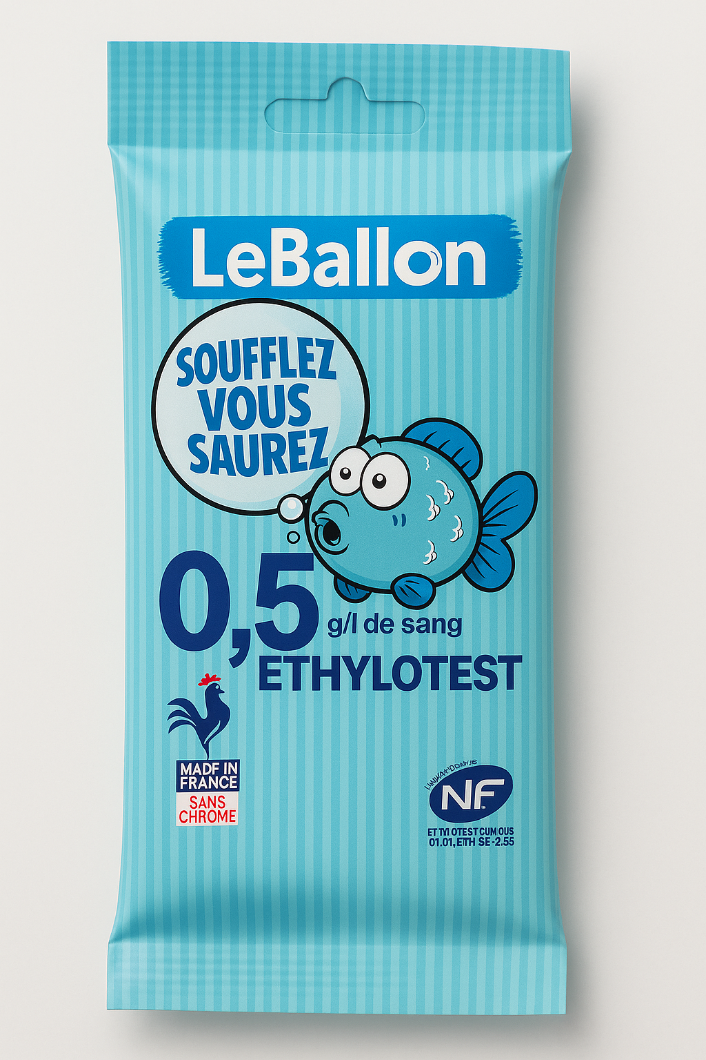 Ethylotest 0.5 g/l de sang