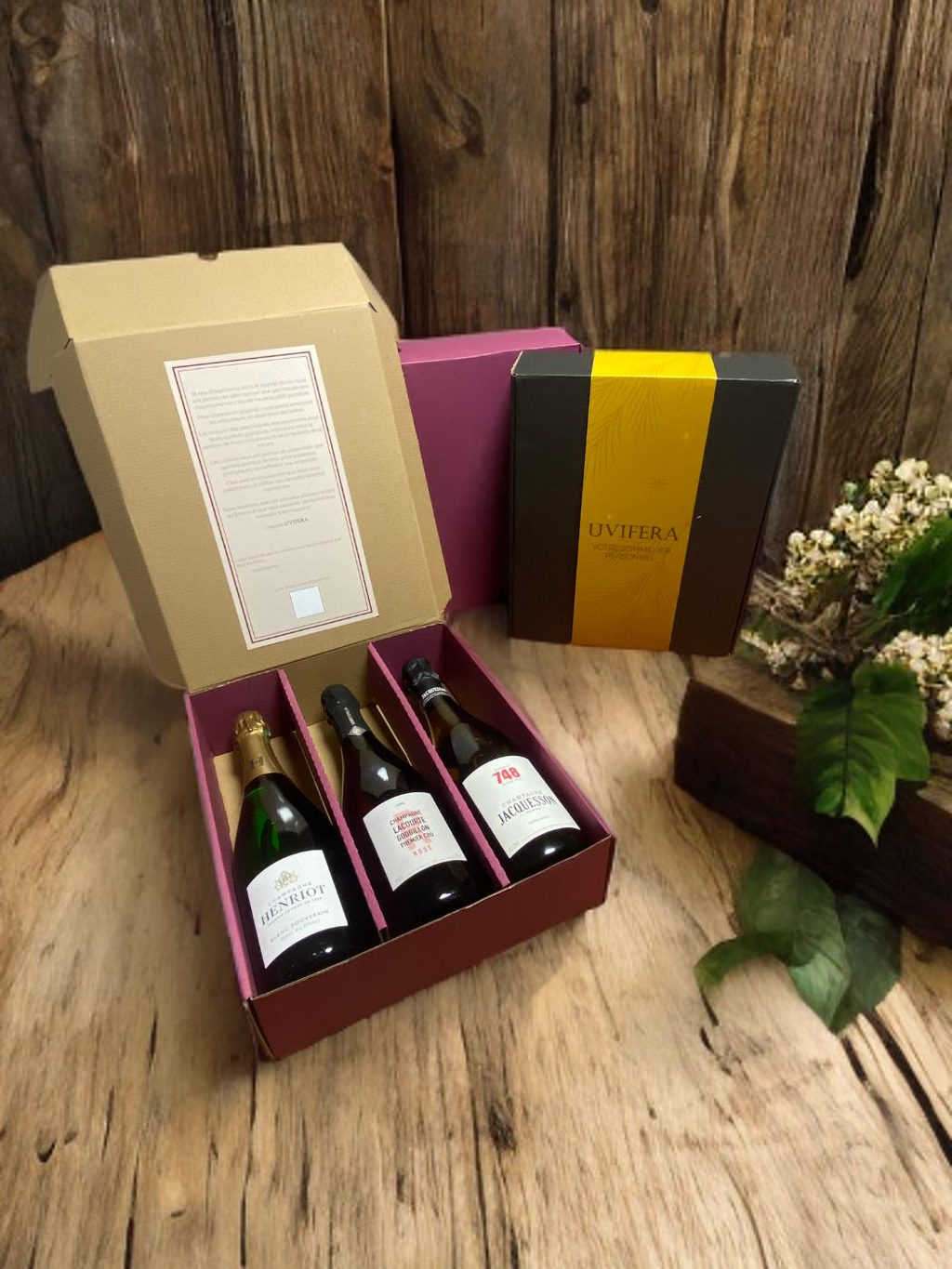 Le Coffret 3 Bouteilles " les versions du Champagne "