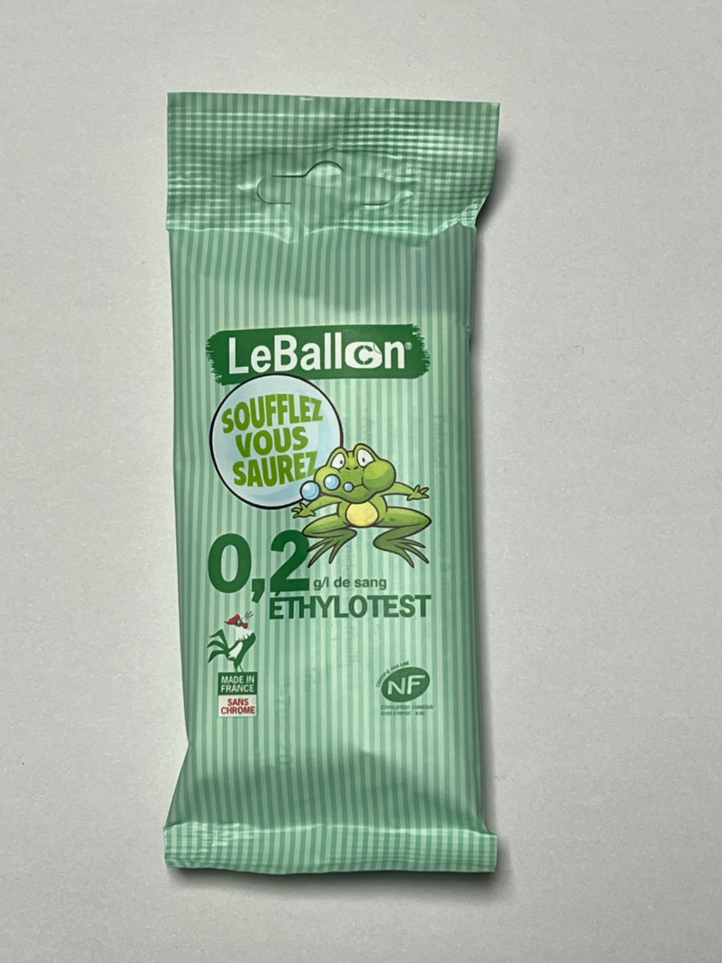 Ethylotest 0.2 g/l de sang